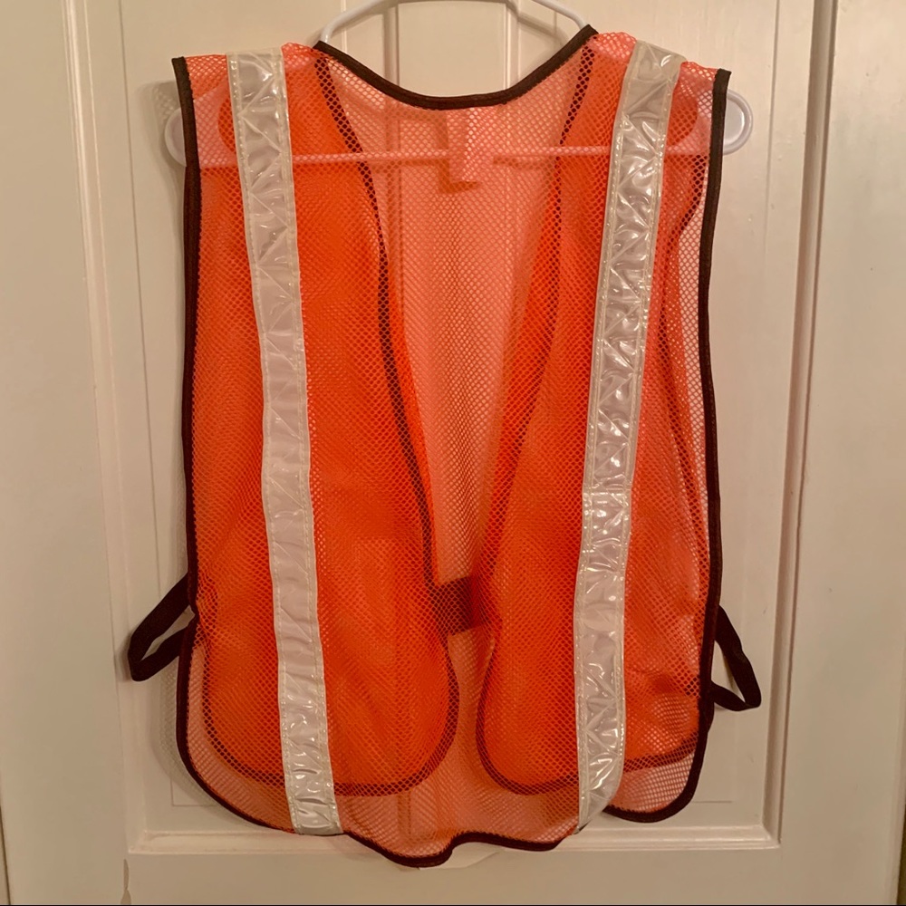 Reflective orange Safety Vest. - Picture 3 of 3